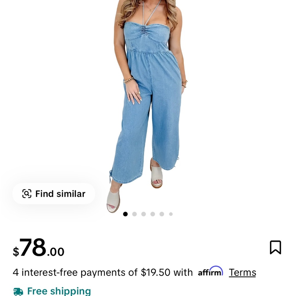 Women's Blue Jumpsuit